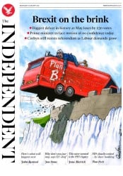 The Independent () Newspaper Front Page for 16 January 2019