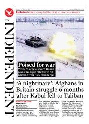 The Independent () Newspaper Front Page for 16 February 2022