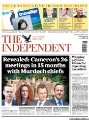 The Independent () Newspaper Front Page for 16 July 2011