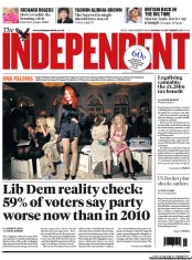 The Independent () Newspaper Front Page for 16 September 2013