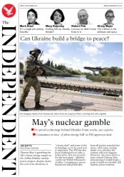 The Independent () Newspaper Front Page for 16 September 2016