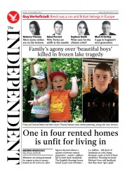 The Independent () Newspaper Front Page for 17 December 2022
