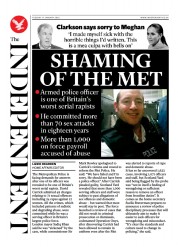 The Independent () Newspaper Front Page for 17 January 2023