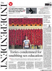 The Independent () Newspaper Front Page for 17 February 2015
