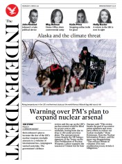 The Independent () Newspaper Front Page for 17 March 2021
