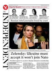 The Independent () Newspaper Front Page for 17 March 2022