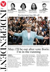 The Independent () Newspaper Front Page for 17 May 2019