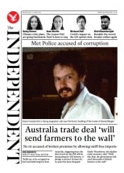 The Independent () Newspaper Front Page for 17 June 2021