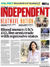 The Independent () Newspaper Front Page for 17 July 2013