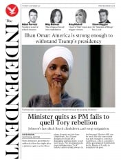 The Independent () Newspaper Front Page for 17 September 2020