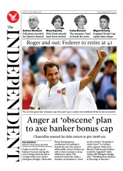 The Independent () Newspaper Front Page for 17 September 2022