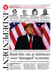 The Independent () Newspaper Front Page for 18 November 2022
