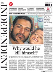 The Independent () Newspaper Front Page for 18 December 2013
