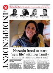 The Independent () Newspaper Front Page for 18 March 2022