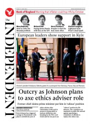 The Independent () Newspaper Front Page for 18 June 2022