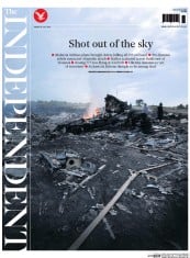 The Independent () Newspaper Front Page for 18 July 2014