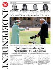 The Independent () Newspaper Front Page for 18 July 2020