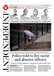 The Independent () Newspaper Front Page for 18 August 2022