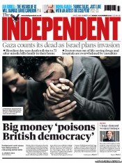 The Independent () Newspaper Front Page for 19 November 2012