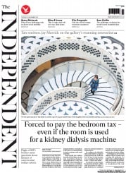 The Independent () Newspaper Front Page for 19 November 2013