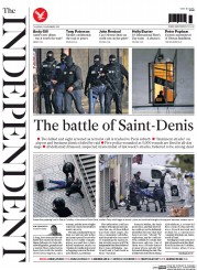 The Independent () Newspaper Front Page for 19 November 2015