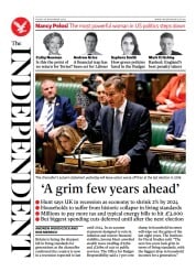 The Independent () Newspaper Front Page for 19 November 2022