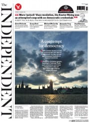 The Independent () Newspaper Front Page for 19 January 2016