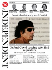 The Independent () Newspaper Front Page for 19 March 2021
