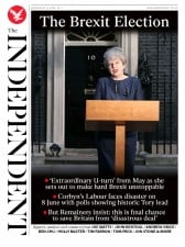 The Independent () Newspaper Front Page for 19 April 2017