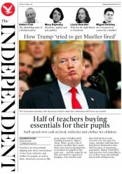 The Independent () Newspaper Front Page for 19 April 2019