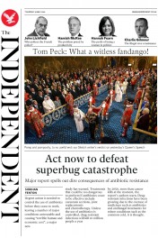The Independent () Newspaper Front Page for 19 May 2016