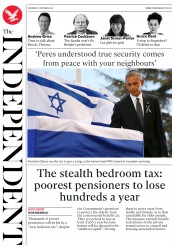 The Independent () Newspaper Front Page for 1 October 2016