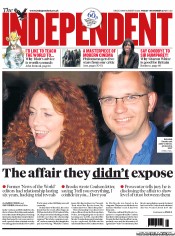 The Independent () Newspaper Front Page for 1 November 2013