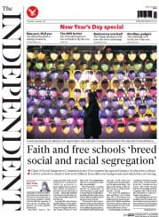 The Independent () Newspaper Front Page for 1 January 2015