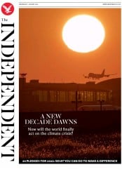 The Independent () Newspaper Front Page for 1 January 2020