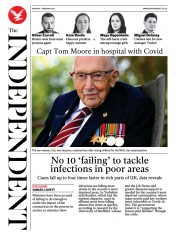 The Independent () Newspaper Front Page for 1 February 2021