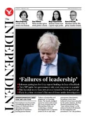 The Independent () Newspaper Front Page for 1 February 2022