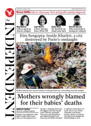 The Independent () Newspaper Front Page for 1 April 2022