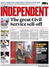 The Independent () Newspaper Front Page for 1 May 2013