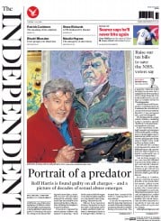 The Independent () Newspaper Front Page for 1 July 2014