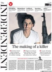 The Independent () Newspaper Front Page for 1 July 2015