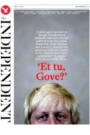 The Independent () Newspaper Front Page for 1 July 2016
