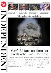 The Independent () Newspaper Front Page for 1 July 2017