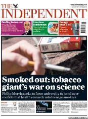 The Independent () Newspaper Front Page for 1 September 2011