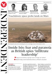 The Independent () Newspaper Front Page for 20 October 2016