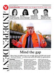 The Independent () Newspaper Front Page for 20 November 2021