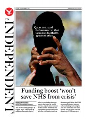 The Independent () Newspaper Front Page for 20 November 2022