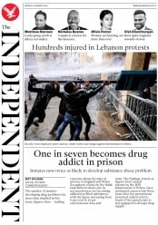 The Independent () Newspaper Front Page for 20 January 2020