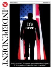 The Independent () Newspaper Front Page for 20 January 2021