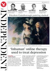 The Independent () Newspaper Front Page for 20 March 2017